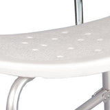 McKesson Bath Bench Without Arms Aluminum Frame With Backrest 20 Inch Seat Width 500 lbs. Weight Capacity (1205414_CS) 1/CS