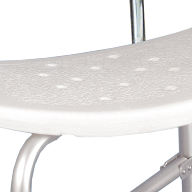 McKesson Bath Bench Without Arms Aluminum Frame With Backrest 20 Inch Seat Width 500 lbs. Weight Capacity (1205414_CS) 1/CS