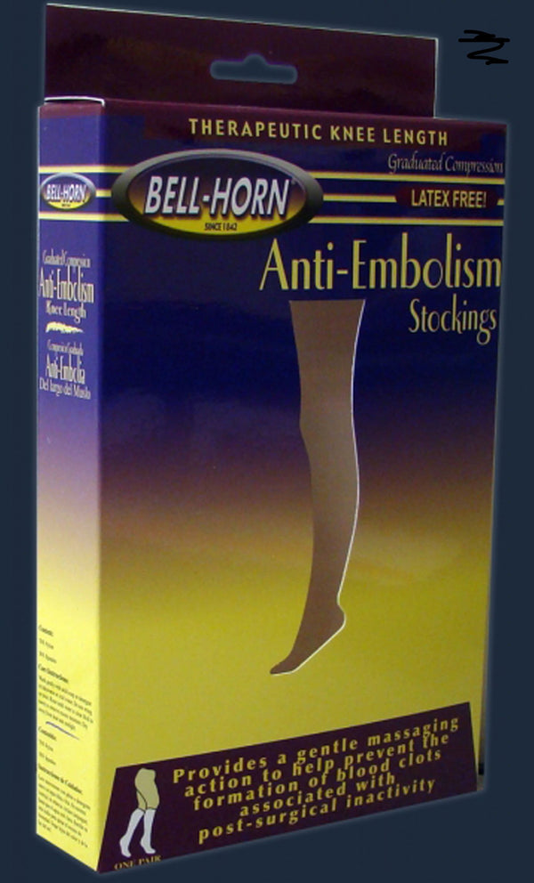 Bell-Horn® Anti-embolism Stocking Knee High Medium Black Closed Toe (678753_PR) 1/PR