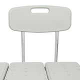 McKesson Knocked Down Bath Transfer Bench Removable Arm Rail 17-1/2 to 22-1/2 Inch Seat Height 400 lbs. Weight Capacity (1065210_EA) 1/EA