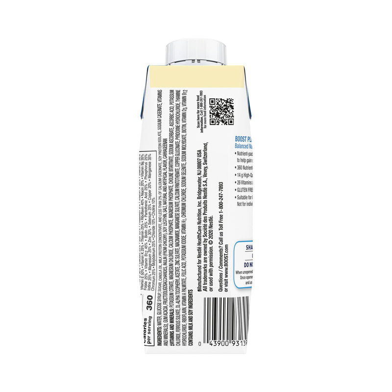 Boost Plus® Oral Supplement Very Vanilla Flavor Liquid 8 oz. Carton (1178526_CS) 24/CS