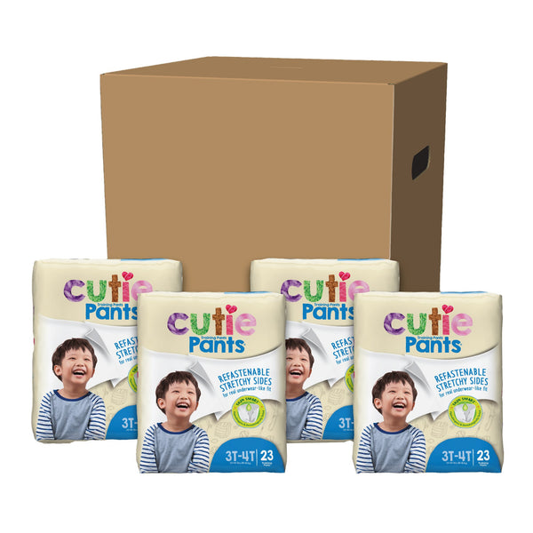 Cutie Pants® Male Toddler Training Pants Size 3T to 4T Disposable Heavy Absorbency (831577_CS) 92/CS