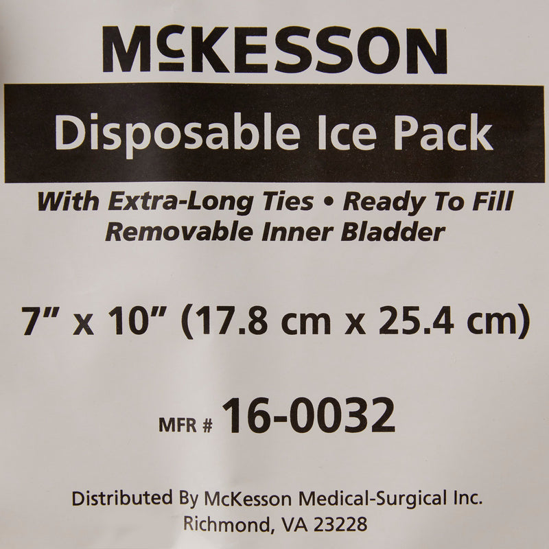 McKesson Ice Bag General Purpose 7 X 10 Inch Fabric Disposable (485416_BG) 10/BG