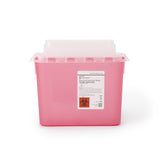 McKesson Prevent® Sharps Container Red Base 11 H X 12 W X 4-3/4 D Inch Horizontal Entry 1.35 Gallon (854862_CS) 20/CS