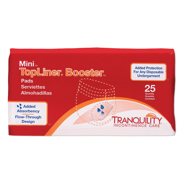 Tranquility® TopLiner™ Booster Pad 2-3/4 X 10-1/2 Inch Heavy Absorbency Super Absorbent Core Mini (807572_CS) 8/CS