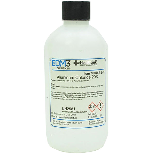 EDM 3 LLC Chemistry Reagent Aluminum Chloride ACS Grade 20% / 6.0 N 8 oz. (446697_EA) 1/EA