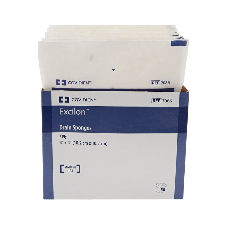 Excilon™ Drain Sponge 4 X 4 Inch 6-Ply Sterile 2 per Pack (401587_PK) 1/PK