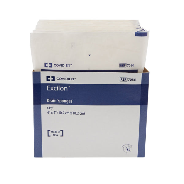 Excilon™ Drain Sponge 4 X 4 Inch 6-Ply Sterile 2 per Pack (401587_TR) 25/TR