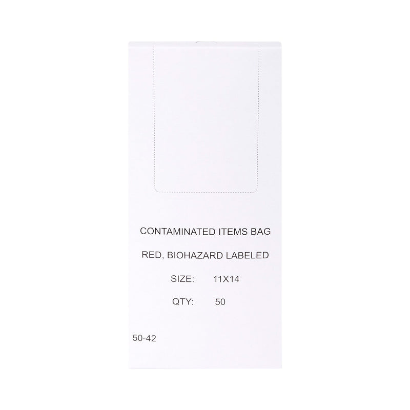 McKesson Biohazard Waste Bag Biohazard Symbol / Infectious Waste 1 to 3 gal. Red 11 X 14 Inch (223411_CS) 500/CS