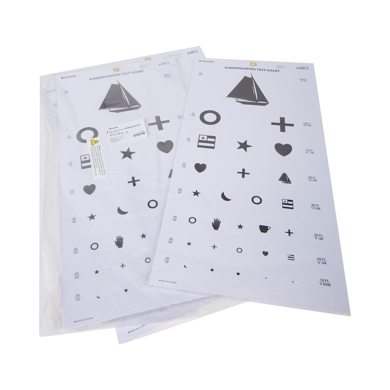 McKesson Preschool Eye Test Chart 20 Foot Distance Acuity Test (1038454_EA) 1/EA