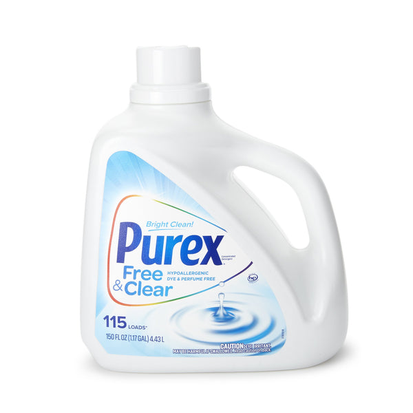 Purex® Free & Clear Laundry Detergent 150 oz. Bottle Liquid Unscented (1132101_CS) 4/CS