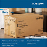 McKesson Fork Heavy Weight White Polypropylene (959242_CS) 1000/CS
