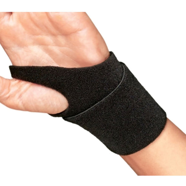 ProCare® Wrist Support Wraparound / Wristlet Neoprene Left or Right Wrist Black One Size Fits Most (543730_EA) 1/EA