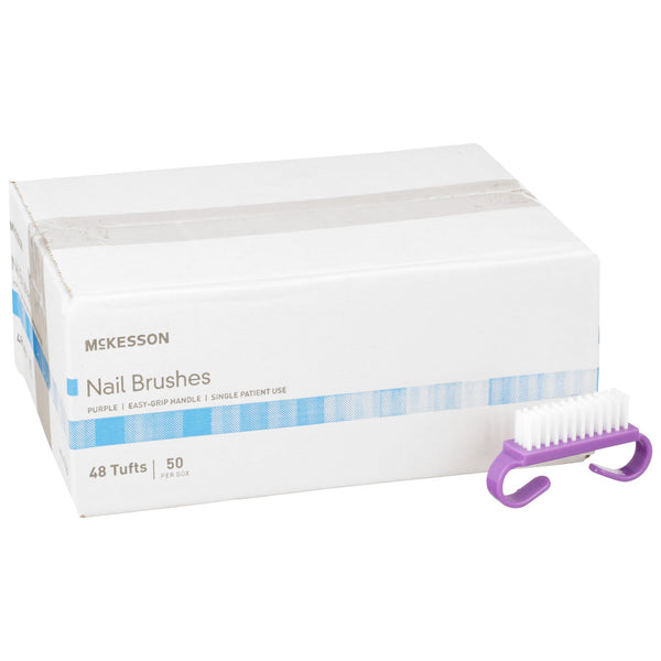 McKesson Nail Brush Soft Bristles Purple (940523_BX) 50/BX
