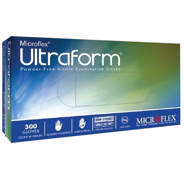 Ultraform® Exam Glove Small NonSterile Nitrile Standard Cuff Length Textured Fingertips Blue Not Rated (816698_CS) 3000/CS