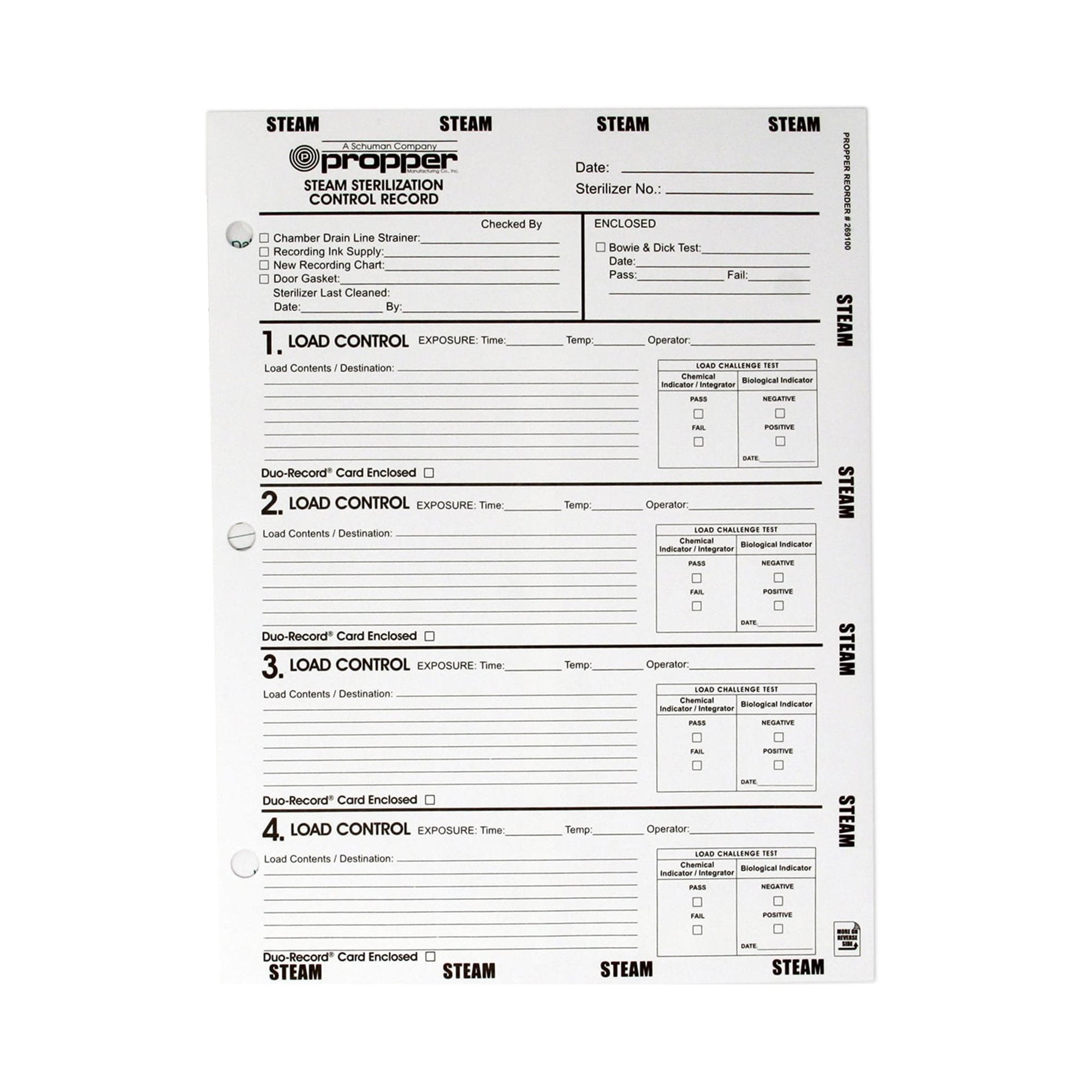 Propper Manufacturing Sterilization Record Envelope Steam (112748_BX ...