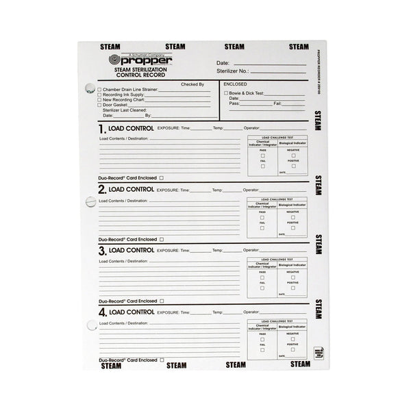 Propper Manufacturing Sterilization Record Envelope Steam (112748_BX) 100/BX