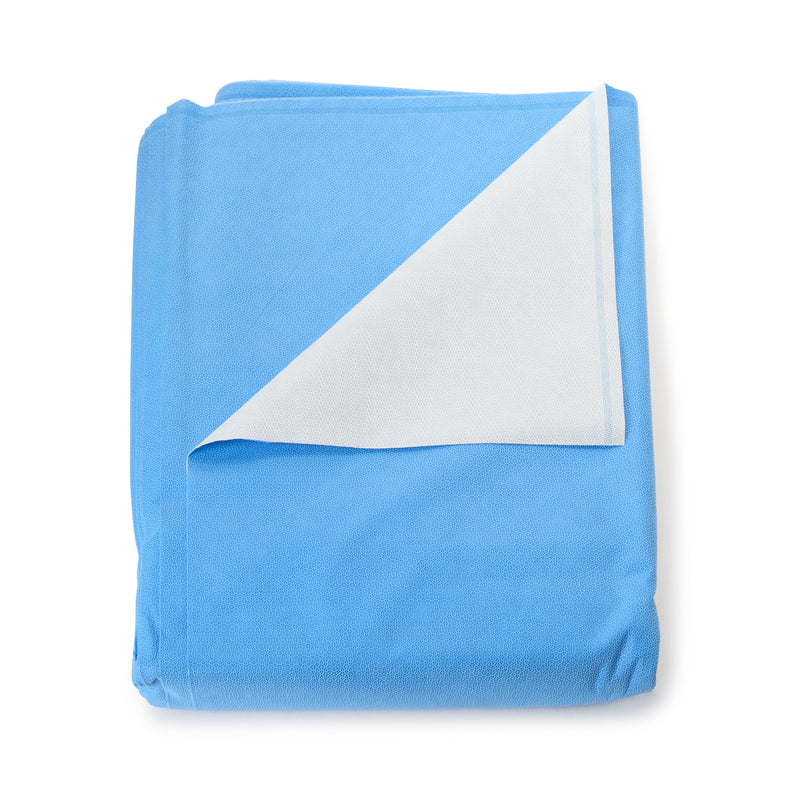 QUICK CHECK* H500 Sterilization Wrap White / Blue 48 X 48 Inch Dual Layer SMS Polypropylene Steam / EO Gas / Hydrogen Peroxide (809427_CS) 48/CS