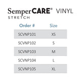 SemperCare® Vinyl Exam Glove Medium NonSterile Stretch Vinyl Standard Cuff Length Smooth Ivory Not Rated (403580_BX) 100/BX