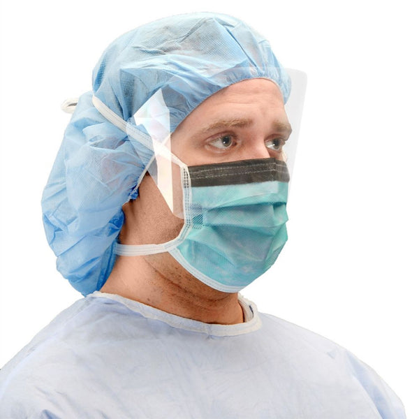 Cardinal Health™ Surgical Mask Anti-fog Foam ASTM Level 3 Tie Closure One Size Fits Most (296227_CS) 300/CS