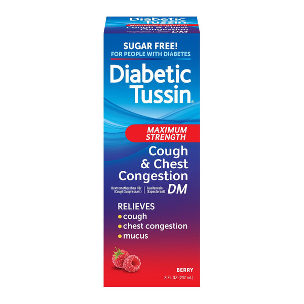 Diabetic Tussin® DM Maximum Strength Cough Suppressant / Expectorant 20 mg - 400 mg Strength Liquid 4 oz. (1254546_EA) 1/EA