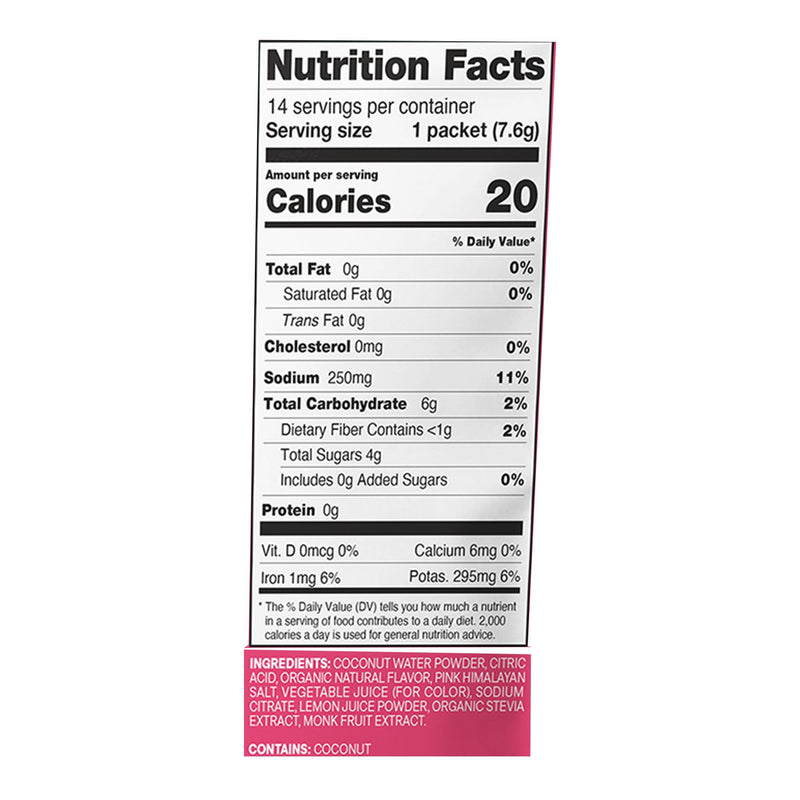 Cure Oral Electrolyte Solution Tropical Punch Flavor 0.27 oz. Electrolyte (1267700_CS) 168/CS