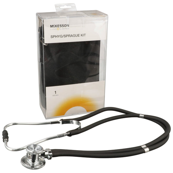 McKesson Brand Reusable Aneroid / Stethoscope Set 23 to 33 cm Adult Cuff Dual Head Sprague Stethoscope Pocket Aneroid (803191_CS) 10/CS