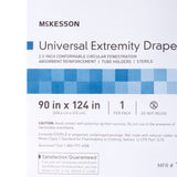 McKesson Orthopedic Drape Universal Extremity Drape 90 W X 124 L Inch Sterile (1101269_PK) 1/PK
