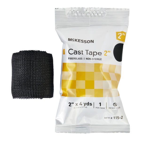 McKesson Cast Tape 2 Inch X 12 Foot Fiberglass Black (733684_BX) 10/BX
