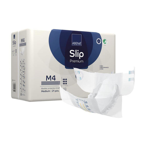 Abena® Slip Premium M4 Unisex Adult Incontinence Brief Medium Disposable Heavy Absorbency (1218203_PK) 21/PK