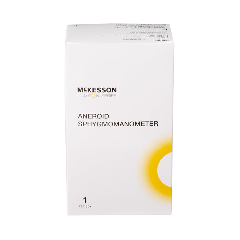 McKesson LUMEON™ Aneroid Sphygmomanometer Unit Adult Cuff Nylon Cuff 23 - 40 cm Pocket Aneroid (803186_CS) 20/CS