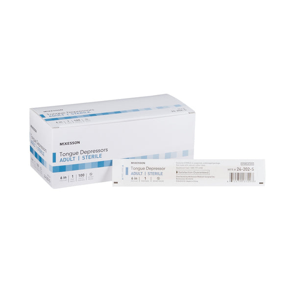 McKesson Tongue Depressor 6 Inch Length Wood Senior (508714_BX) 1/BX