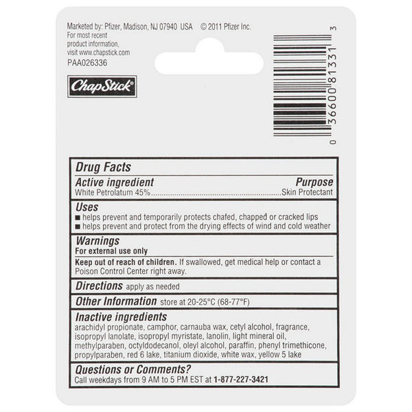 Chapstick® Lip Balm 0.15 oz. Tube (1150199_EA) 1/EA