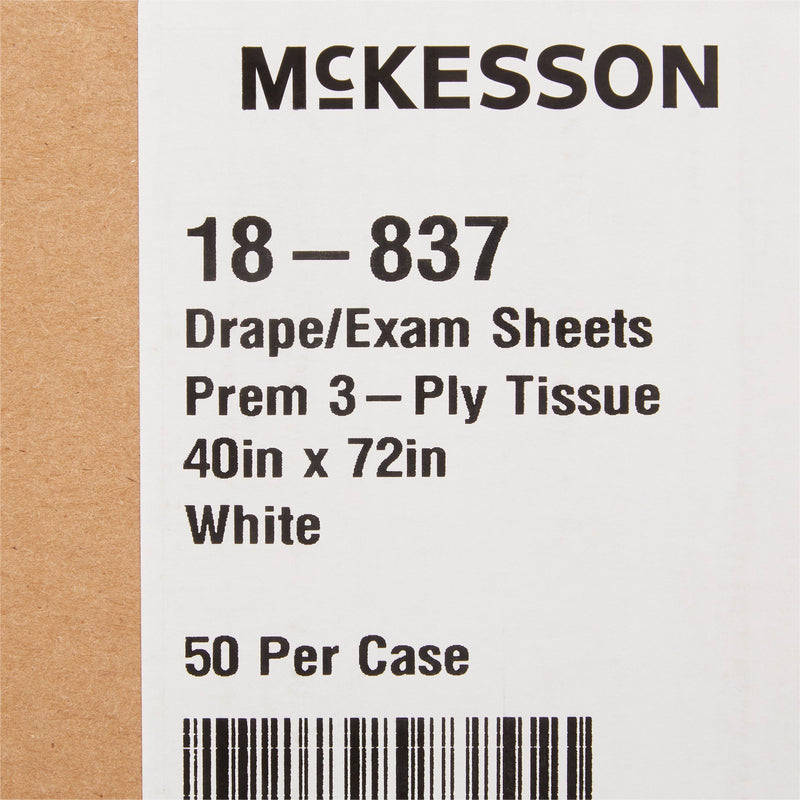 McKesson General Purpose Drape Physical Exam Drape 40 W X 72 L Inch NonSterile (145371_CS) 50/CS