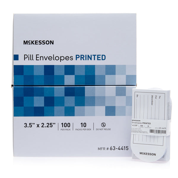 McKesson Medication Envelope White 2-1/4 X 3-1/2 Inch (624665_BX) 10/BX