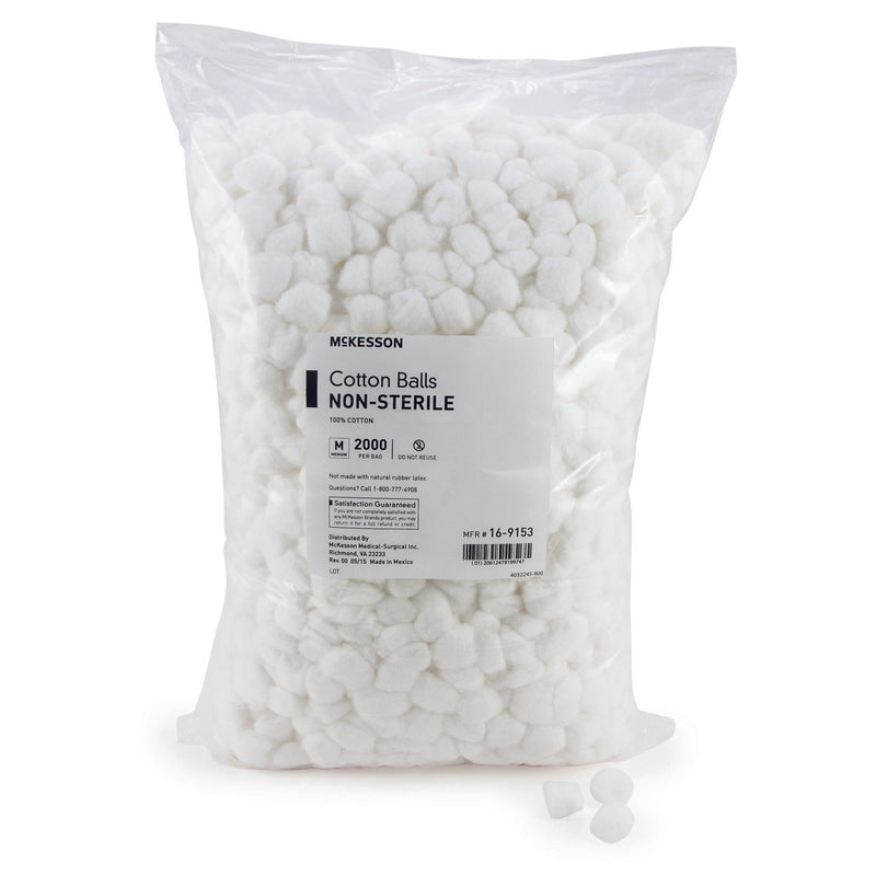 McKesson Cotton Ball Medium NonSterile (980221_BG) 2000/BG