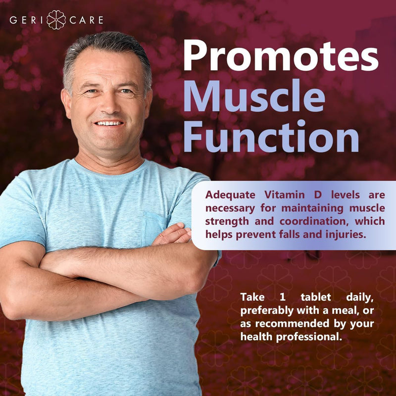 Geri-Care® Vitamin Supplement Vitamin D3 1,000 IU Strength Tablet 100 per Bottle (866980_BT) 1/BT