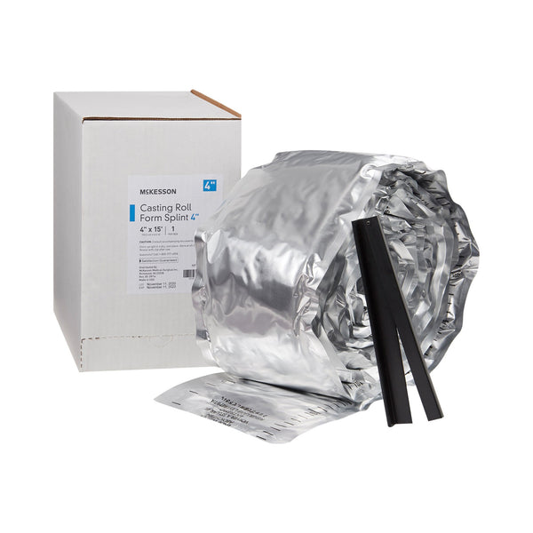 McKesson Padded Splint Roll 4 Inch X 15 Foot Fiberglass White (862508_BX) 1/BX