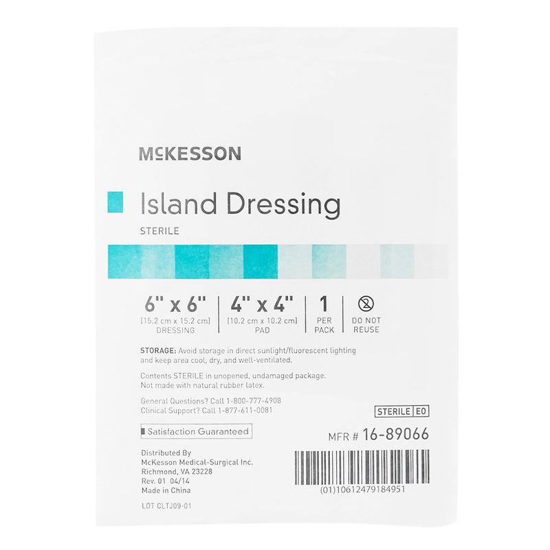 McKesson Island Dressing 6 X 6 Inch Square Sterile (491827_BX) 25/BX