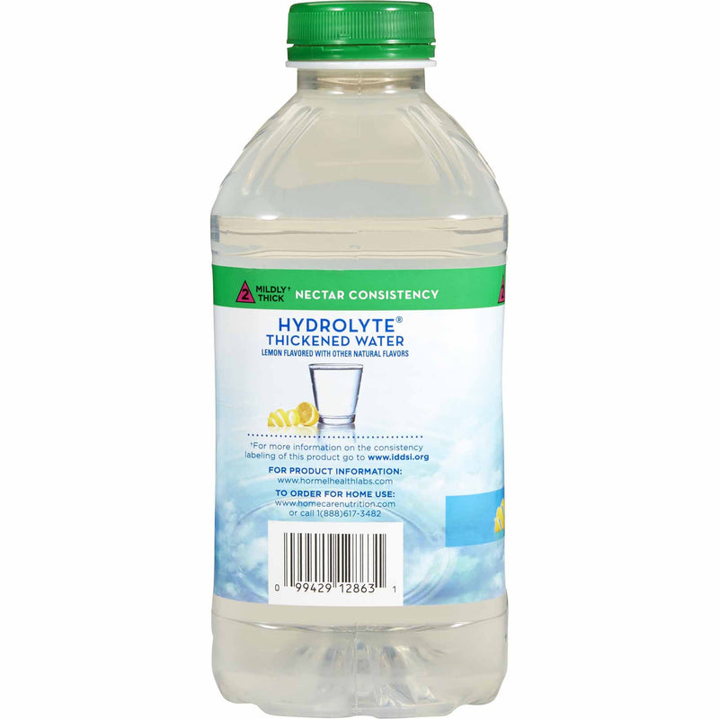 Thick & Easy® Hydrolyte® Thickened Water 46 oz. Bottle Lemon Flavor Liquid IDDSI Level 2 Mildly Thick (797168_CS) 6/CS