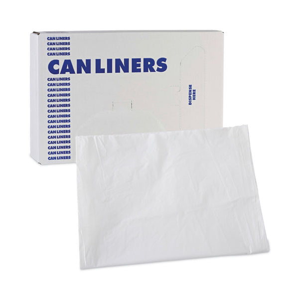 Boardwalk® Trash Bag 60 gal. White LLDPE 0.70 mil 38 X 58 Inch Star Seal Bottom Flat Pack (1190907_CS) 100/CS