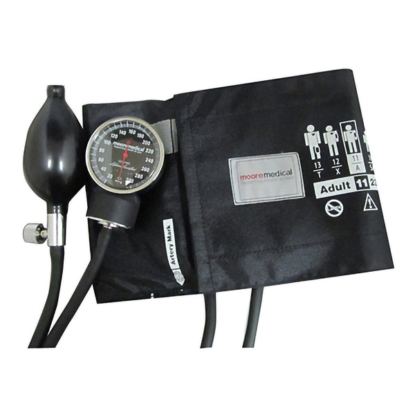 McKesson Premium Aneroid Sphygmomanometer Unit Adult Cuff Nylon Cuff 23 - 40 cm Pocket Aneroid (1067613_EA) 1/EA