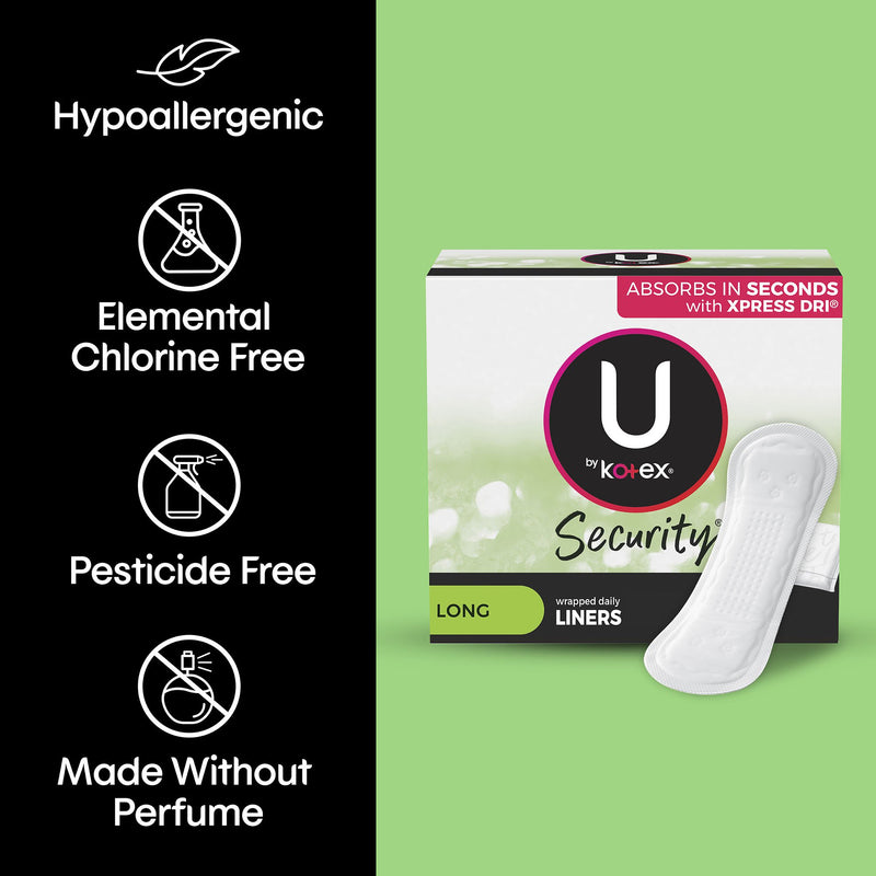 U by Kotex® Security® Lightdays Feminine Pad Regular Absorbency (1197231_PK) 16/PK