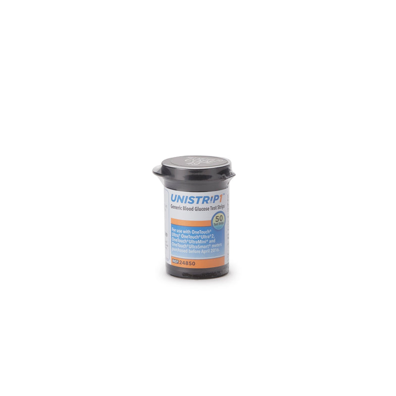 Unistrip™ Blood Glucose Test Strips 50 Strips per Pack (1080455_BX) 50/BX