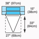 Cardinal Obstetrics / Gynecology Drape Under Buttocks Drape 36 W X 49 L Inch Sterile (269704_EA) 1/EA