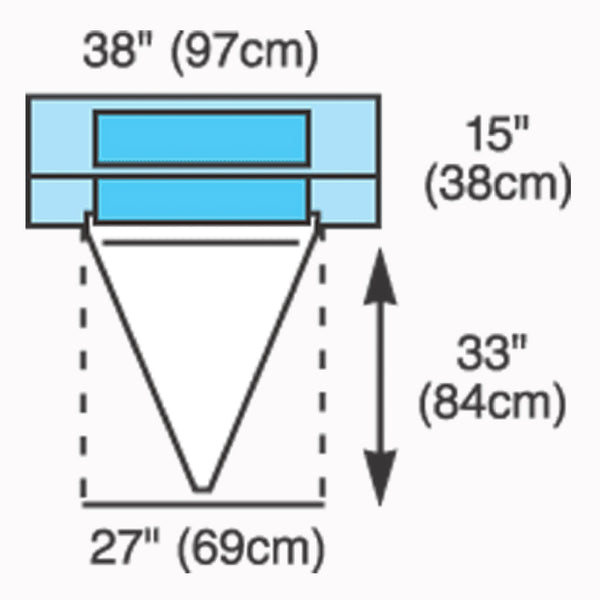 Cardinal Obstetrics / Gynecology Drape Under Buttocks Drape 36 W X 49 L Inch Sterile (269704_EA) 1/EA