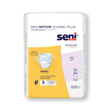 Seni® Active Classic Plus Unisex Adult Absorbent Underwear Pull On with Tear Away Seams Small Disposable Moderate Absorbency (1163844_CS) 88/CS
