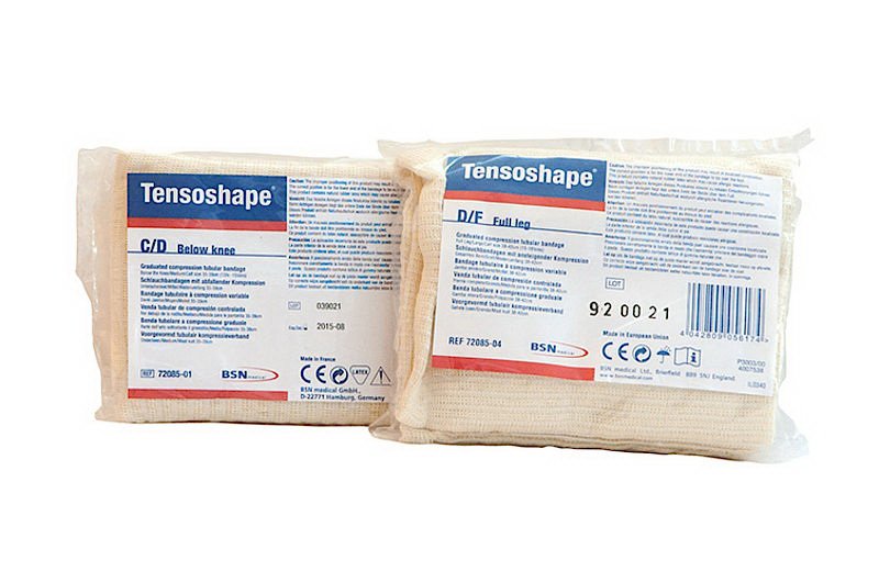 Tensoshape® Elastic Tubular Support Bandage 12-1/2 Inch X 14 Foot Below Knee Pull On Tan NonSterile Small Size B / C Standard Compression (1036756_EA) 1/EA
