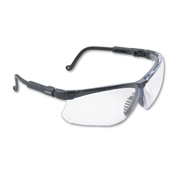 Honeywell Uvex™ Genesis Wraparound Safety Glasses, Black Plastic Frame, Clear Lens (UVXS3200) Each
