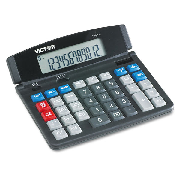 Victor® 1200-4 Business Desktop Calculator, 12-Digit LCD (VCT12004)